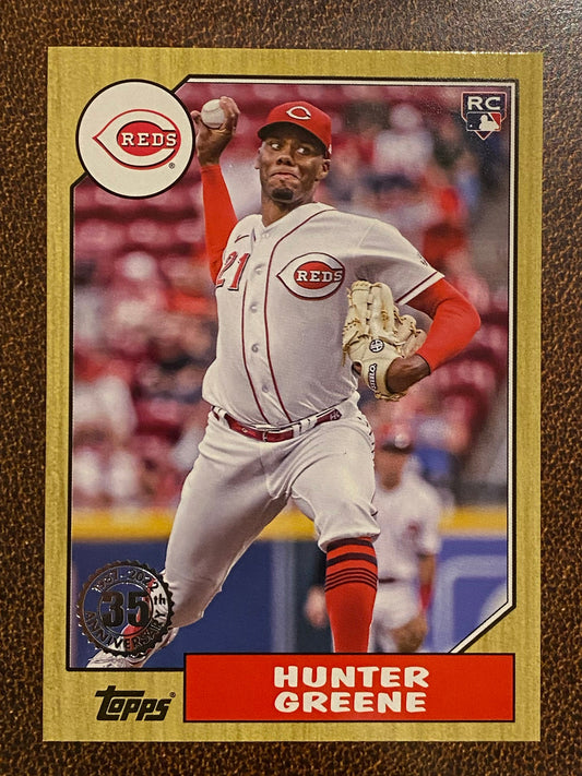 Hunter Greene - 2022 Topps Update - 1987 Insert - Reds