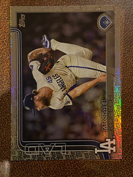 Michael Kopech - 2025 Topps Series 2 - Fanatics Exclusive Topps Foil Border - Dodgers