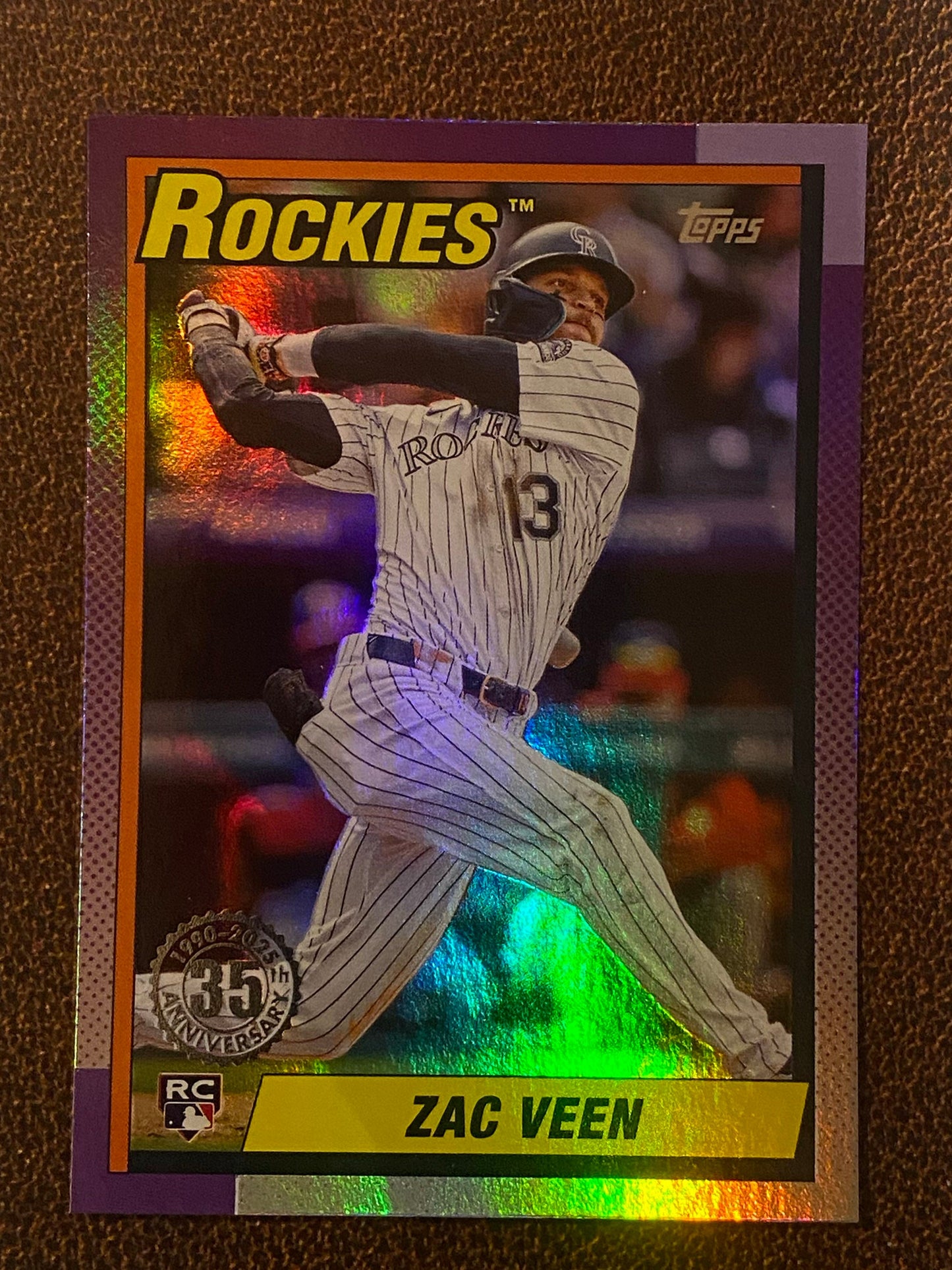 Zac Veen - 2025 Topps Update - 1990 Foil Insert - Rockies