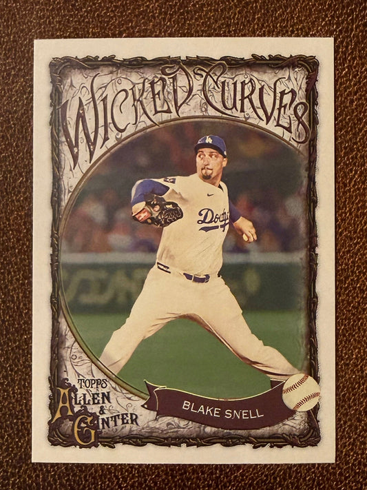 Blake Snell - 2025 Allen & Ginter - Wicked Curves - Dodgers