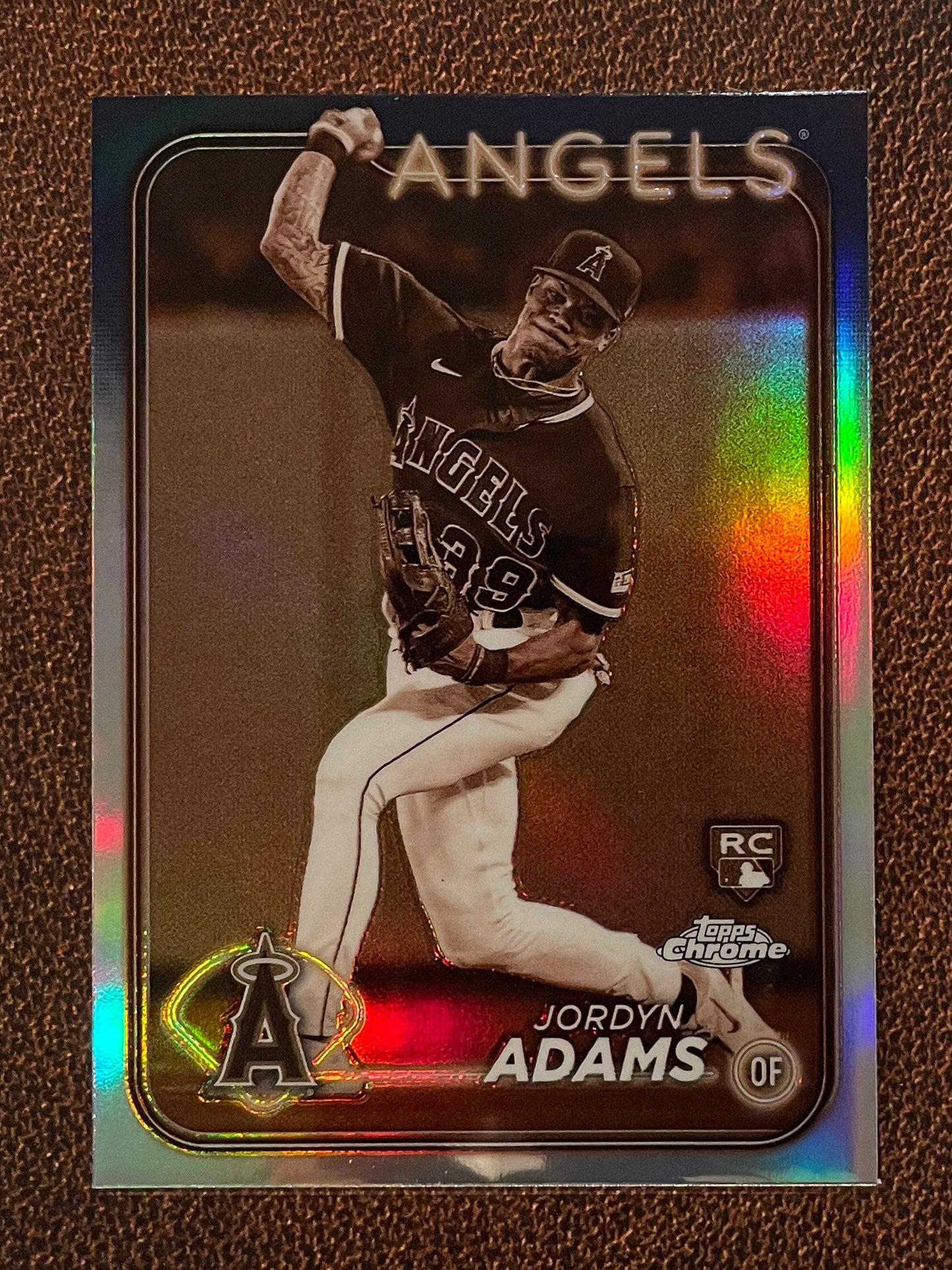 Jordyn Adams - 2024 Topps Chrome - Sepia Refractor - Angels