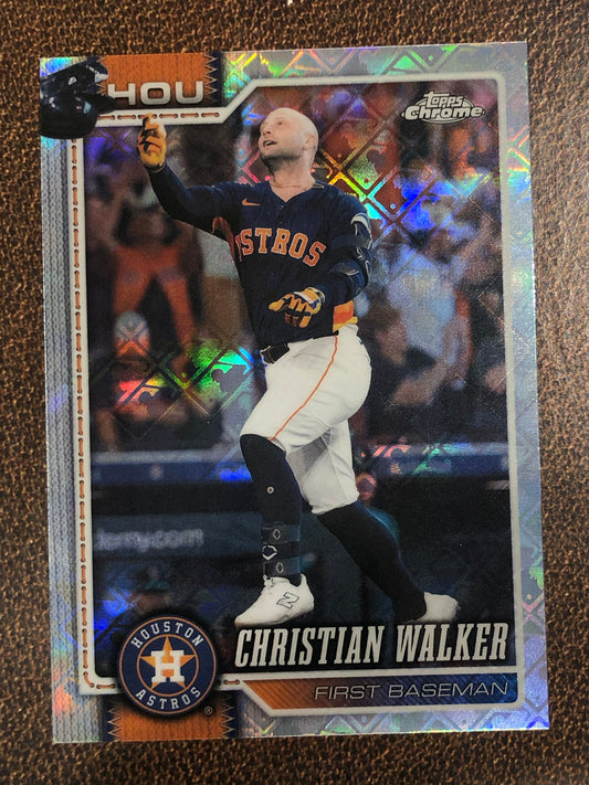 Christian Walker - 2026 Topps Chrome Logofractor - Base Logofractor - Astros