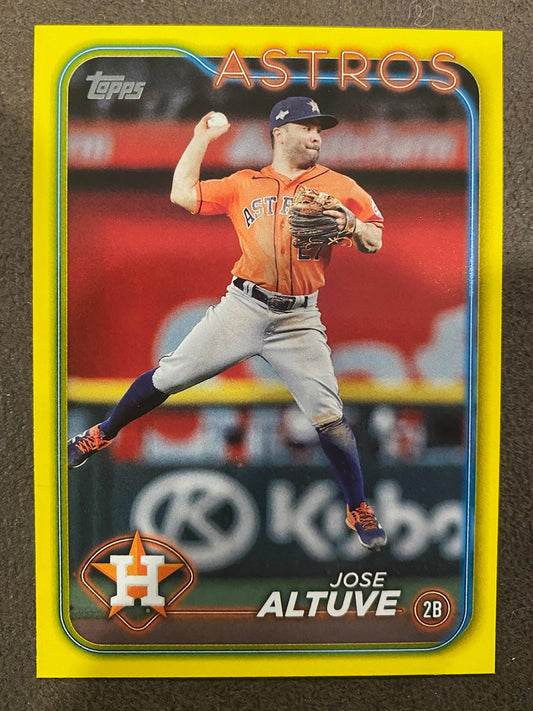 Jose Altuve - 2024 Topps Series 2 - Yellow Parallels - Astros