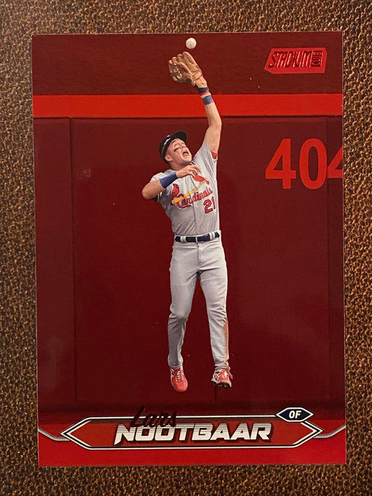 Lars Nootbaar - 2024 Topps Stadium Club - Red Foil - Cardinals