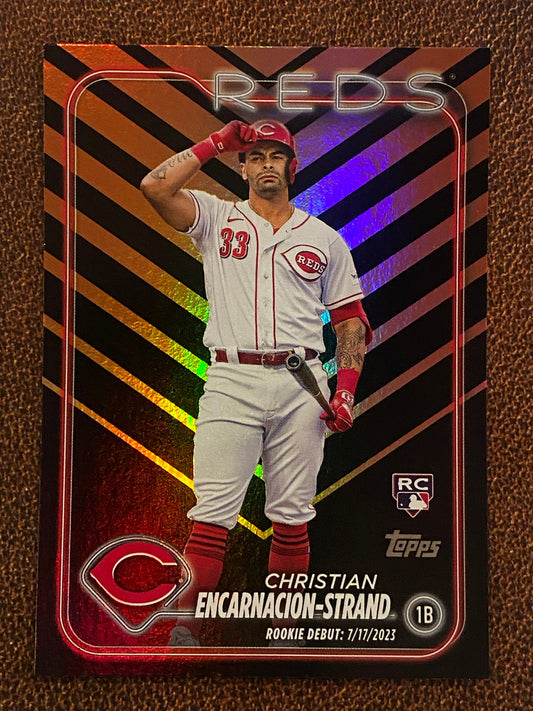 Christian Encarnacion Strand - 2024 Topps Update - Holiday Parallel (Rookie Debut) - Reds