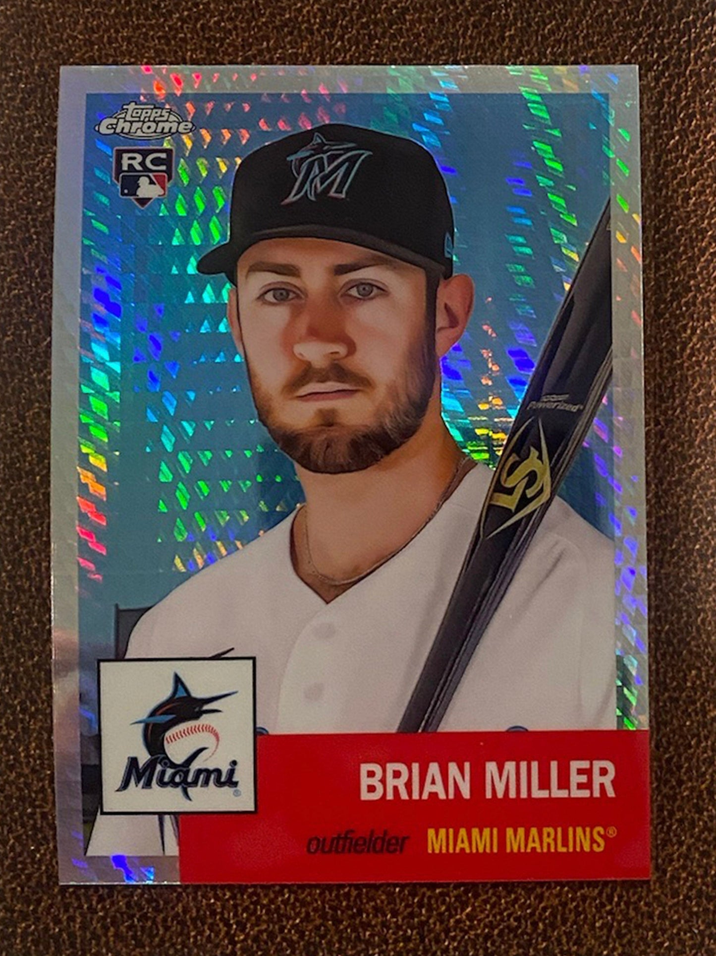 Brian Miller - 2022 Topps Chrome Platinum Anniversary - Prism Refractor - Marlins