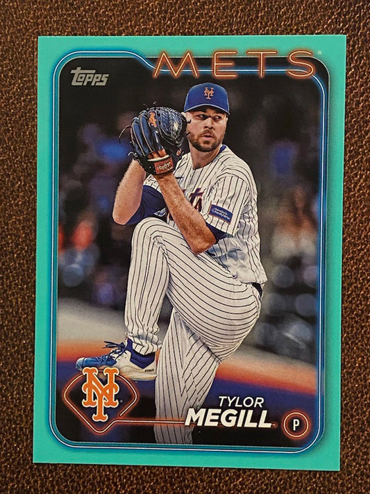 Tylor Megill - 2024 Topps Series 2 - Aqua Parallel - Mets