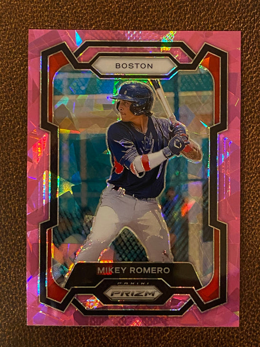Mikey Romero - 2024 Panini Prizm - Pink Ice Mega - Red Sox