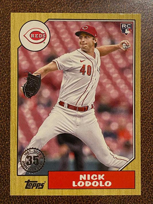 Nick Lodolo - 2022 Topps Update - 1987 Insert - Reds