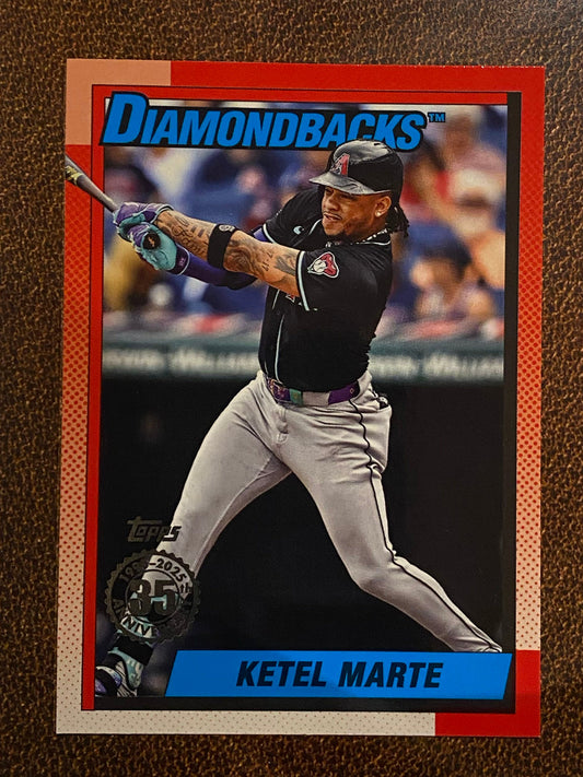 Ketel Marte - 2025 Topps Series 2 - 1990 Insert - Diamondbacks