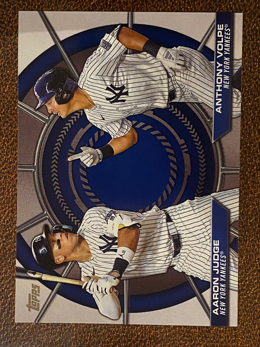 Anthony Volpe/Aaron Judge - 2025 Topps Series 2 - Dynamic Duo Insert - Yankees