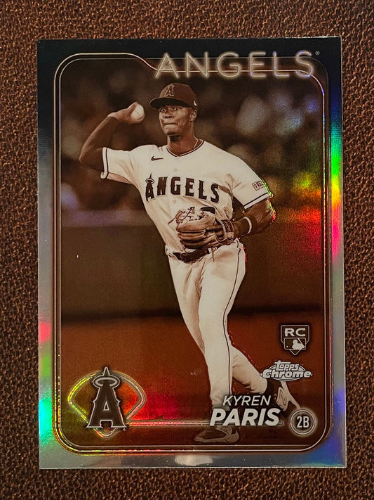 Kyren Paris - 2024 Topps Chrome - Sepia Refractor - Angels