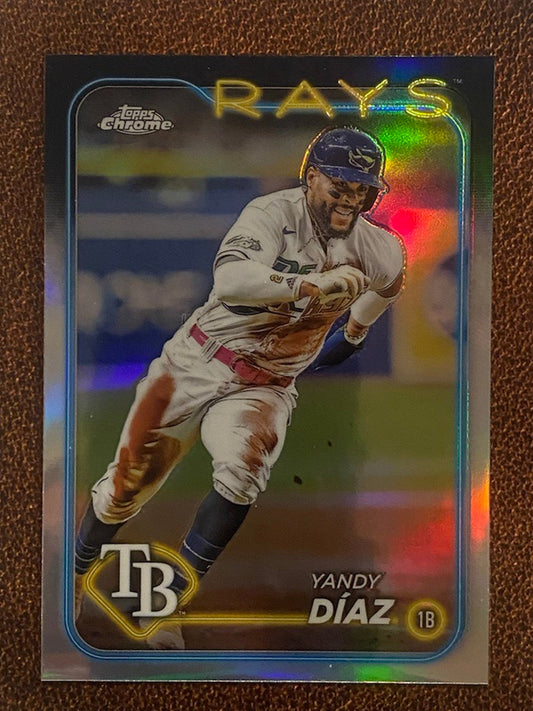 Yandy Diaz - 2024 Topps Chrome - Refractor - Rays