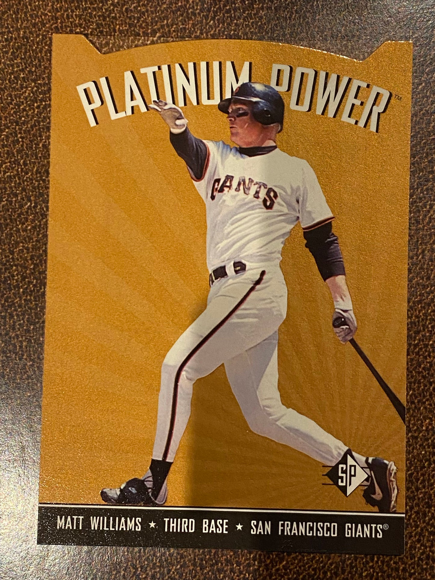 Matt Williams - 1995 Upper Deck SP - Platinum Power Die Cut Insert - Giants