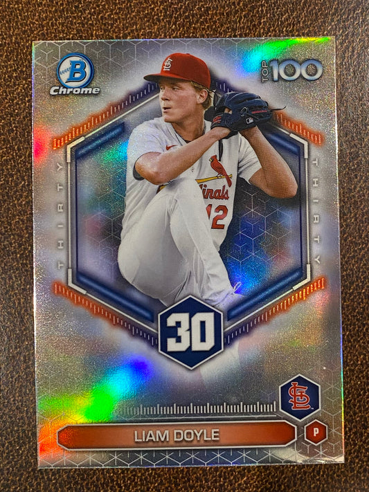 Liam Doyle - 2026 Bowman - Scouts Top 100 Insert - Cardinals