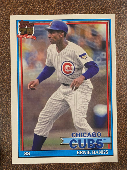 Ernie Banks - 2026 Topps Series 2 - 1991 Topps - Cubs
