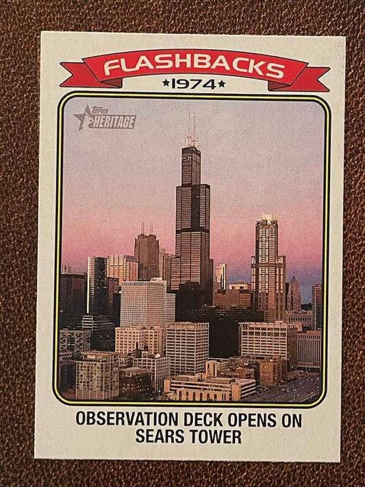 Sears Tower Observation Deck - 2023 Topps Heritage - Flashbacks 1974 Insert