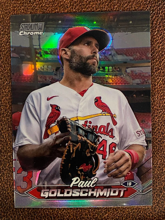 Paul Goldschmidt - 2024 Topps Stadium Club - Chrome Refractor - Cardinals