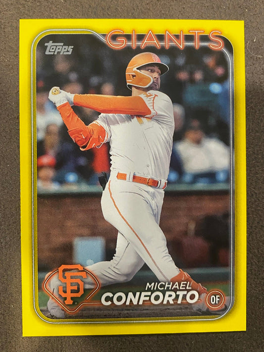 Michael Conforto - 2024 Topps Series 2 - Yellow Parallels - Giants