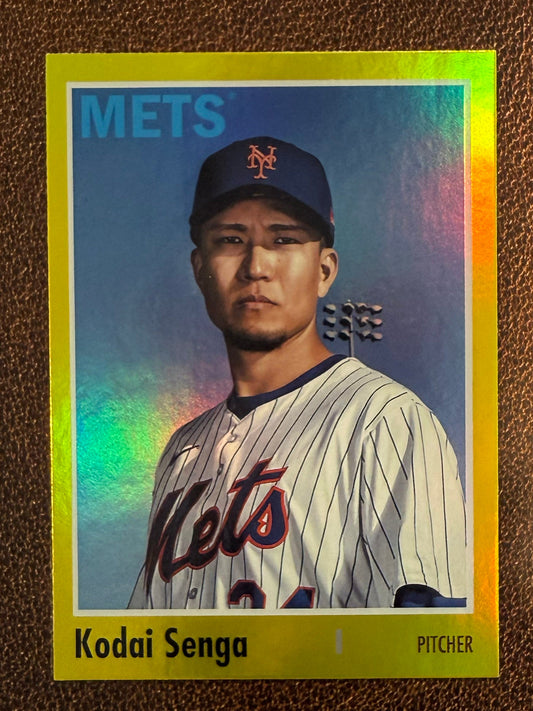 Kodai Senga - 2024 Topps Archives - Yellow Foil - Mets