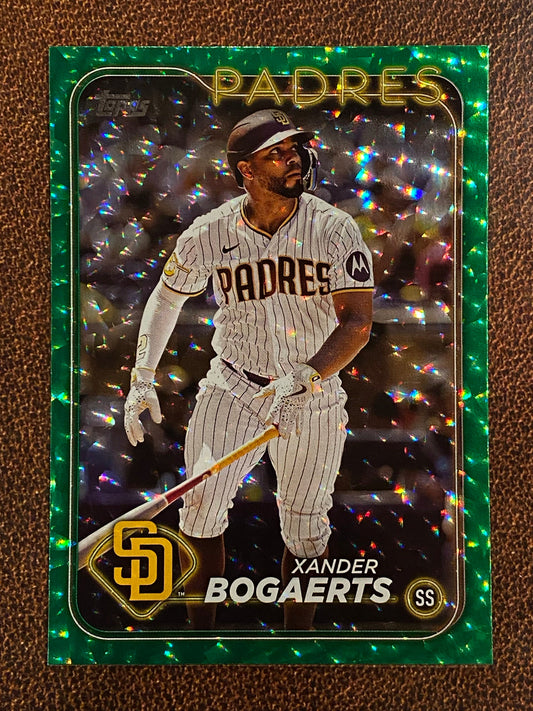 Xander Bogaerts - 2024 Topps Series 2 - Green Foil /499 - Padres