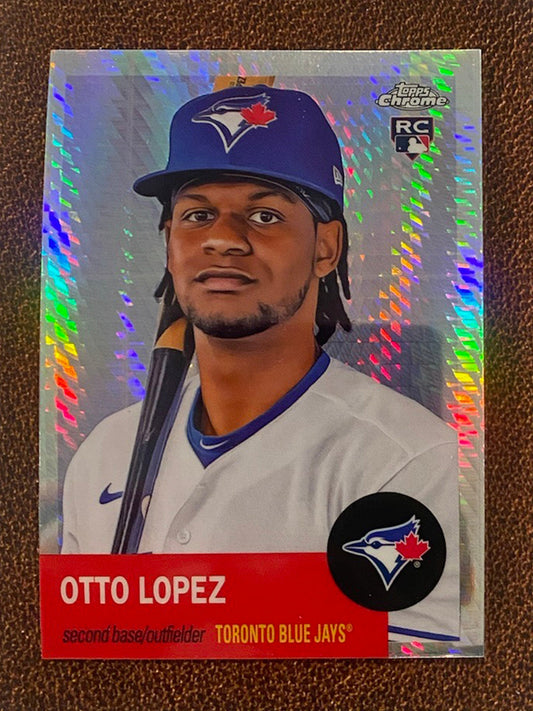 Otto Lopez - 2022 Topps Chrome Platinum Anniversary - Prism Refractor - Blue Jays