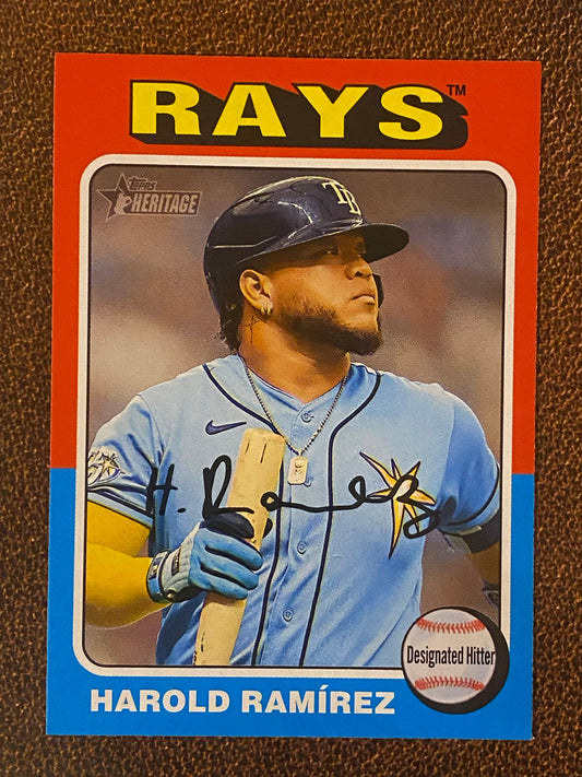 Harold Ramirez - 2024 Topps Heritage - Low Number Short Prints - Rays