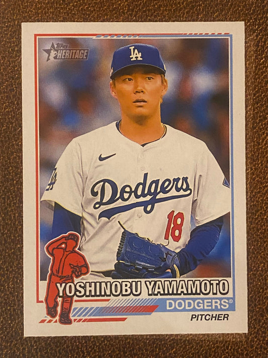 Yoshinobu Yamamoto - 2025 Topps Heritage - Redefined Insert - Dodgers