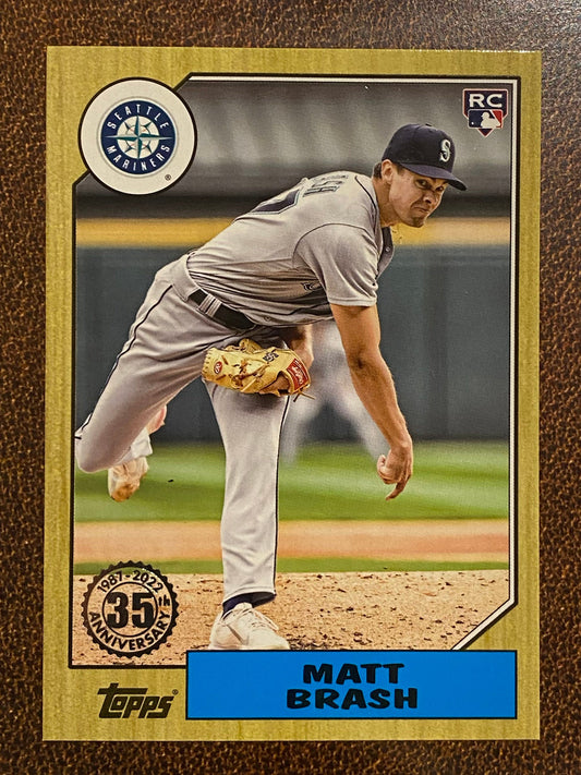 Matt Brash - 2022 Topps Update - 1987 Insert - Mariners