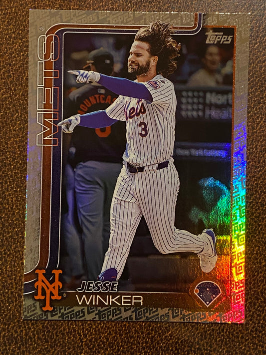 Jesse Winker - 2025 Topps Series 2 - Fanatics Exclusive Topps Foil Border - Mets