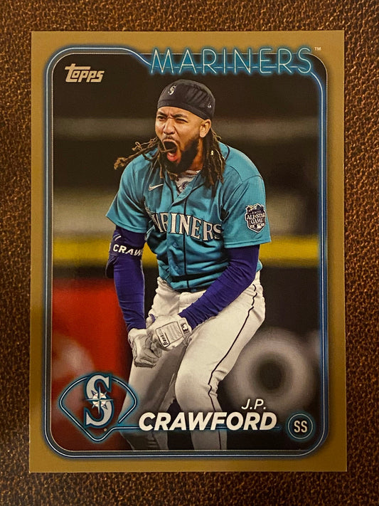 J.P. Crawford - 2024 Topps Series 1 - Gold /2024 - Mariners