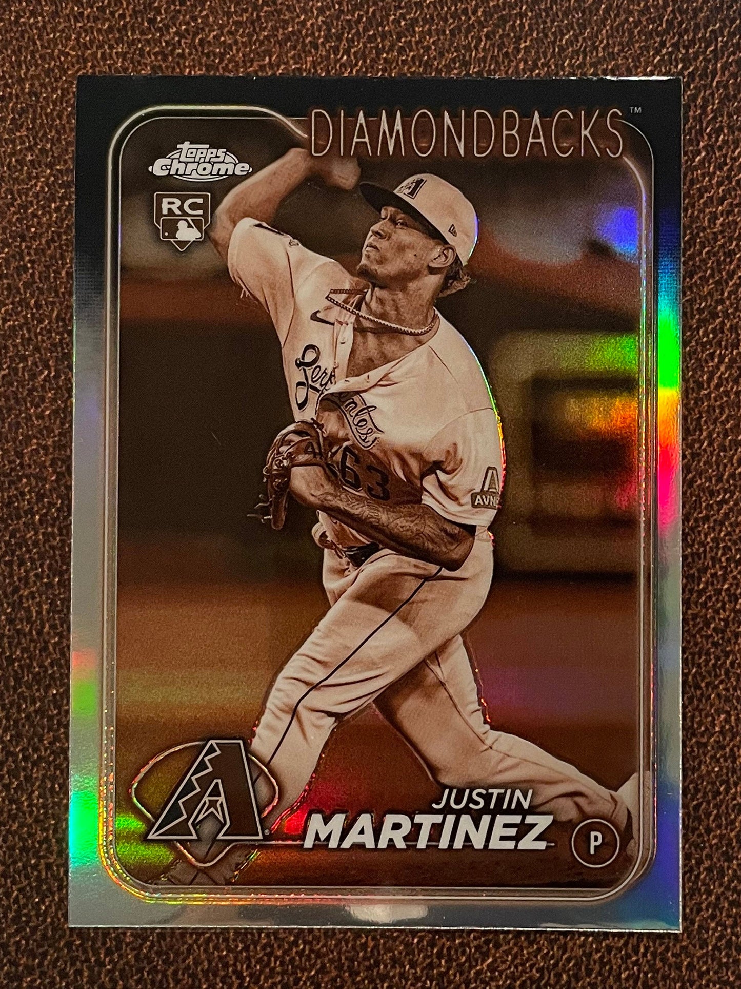 Justin Martinez - 2024 Topps Chrome - Sepia Refractor - Diamondbacks