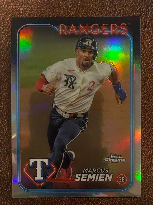 Marcus Semien - 2024 Topps Chrome - Refractor - Rangers