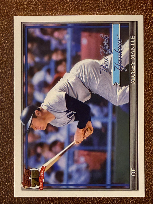 Mickey Mantle - 2026 Topps Series 1 - 1991 Insert - Yankees