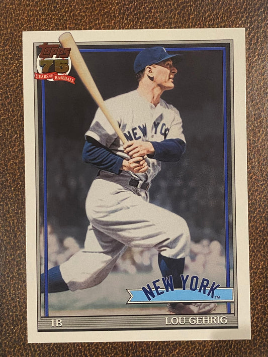 Lou Gehrig - 2026 Topps Series 2 - 1991 Topps - Yankees