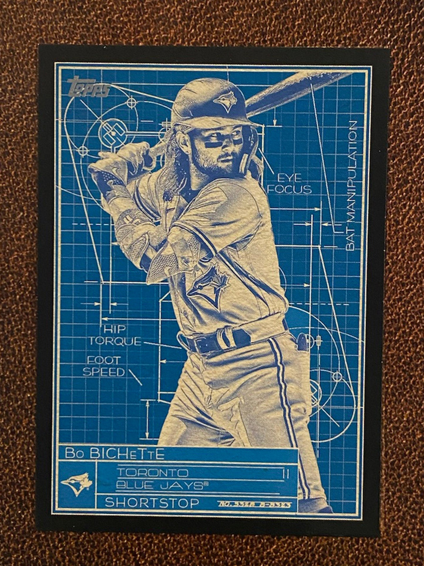 Bo Bichette - 2024 Topps Series 1 - Superstar Blueprint BLACK /299 - Blue Jays