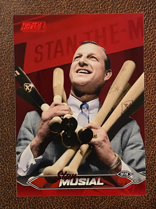 Stan Musial - 2024 Topps Stadium Club - Red Foil - Cardinals