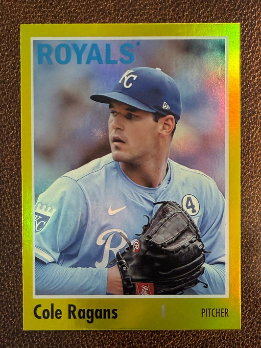 Cole Ragans - 2024 Topps Archives - Yellow Foil - Royals