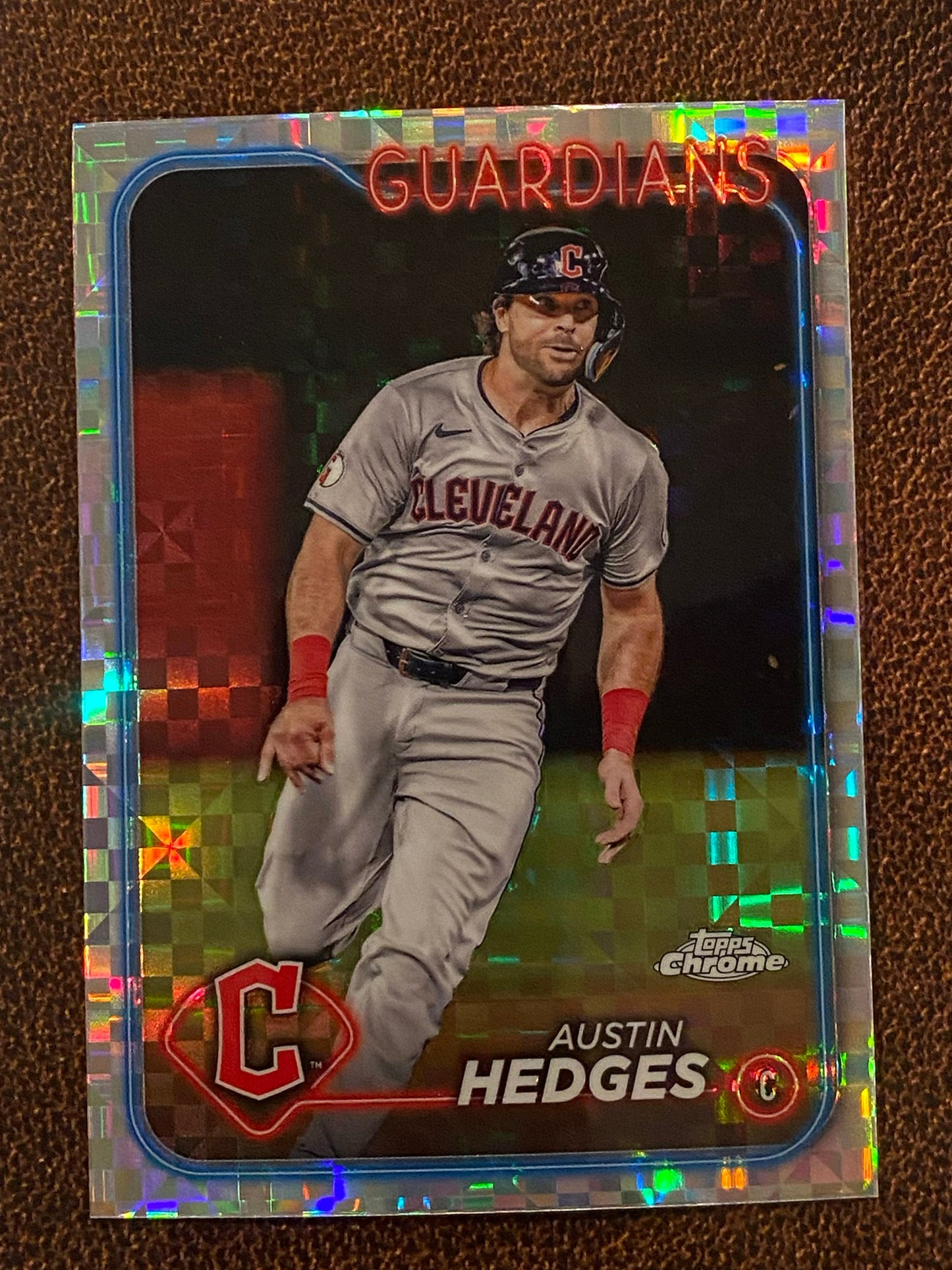 Austin Hedges - 2024 Topps Chrome Update - XFractor - Guardians