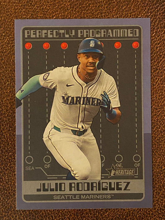 Julio Rodriguez - 2024 Topps Heritage High Number - Perfectly Programmed - Mariners
