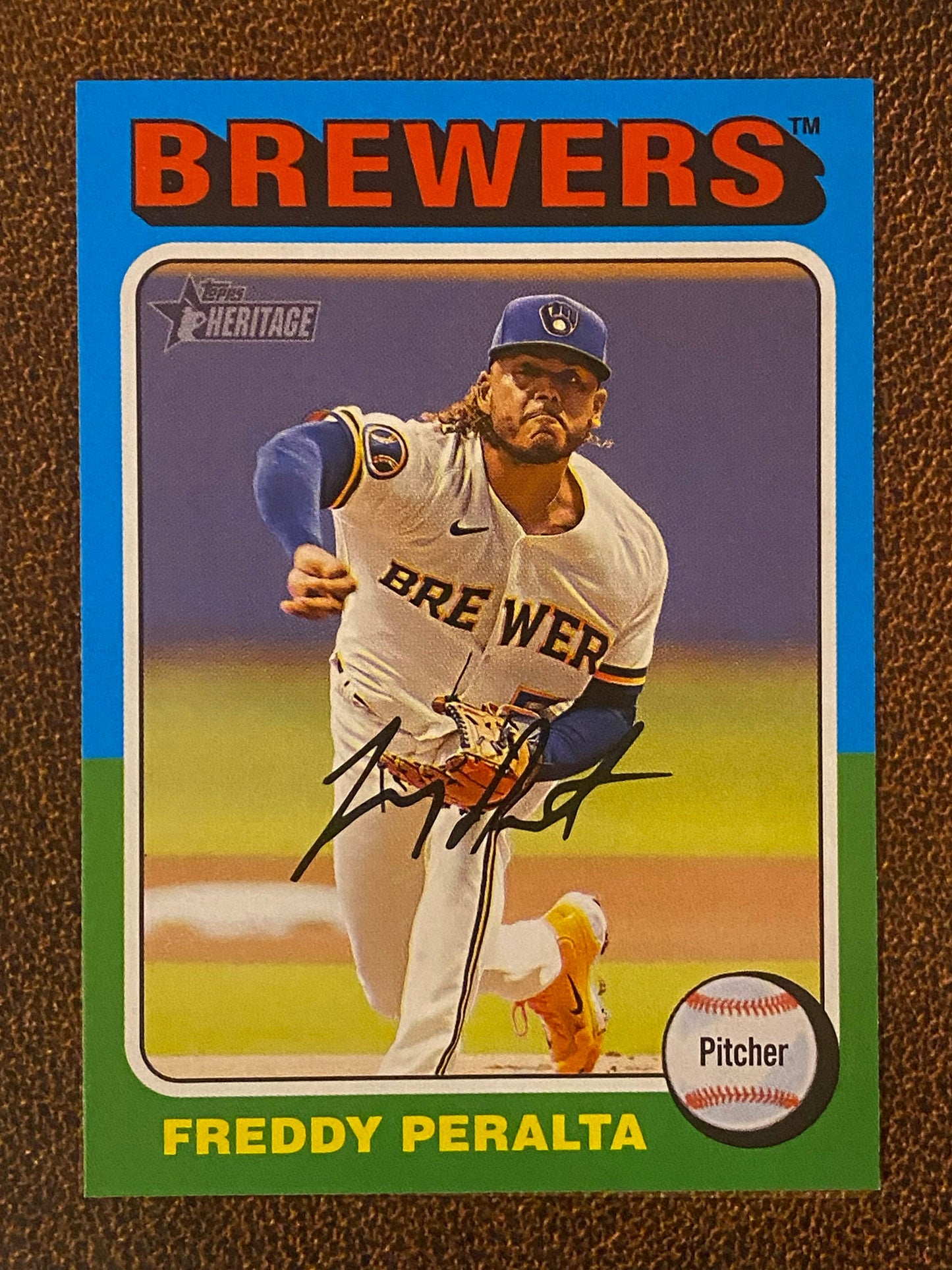 Freddy Peralta - 2024 Topps Heritage - Low Number Short Prints - Brewers