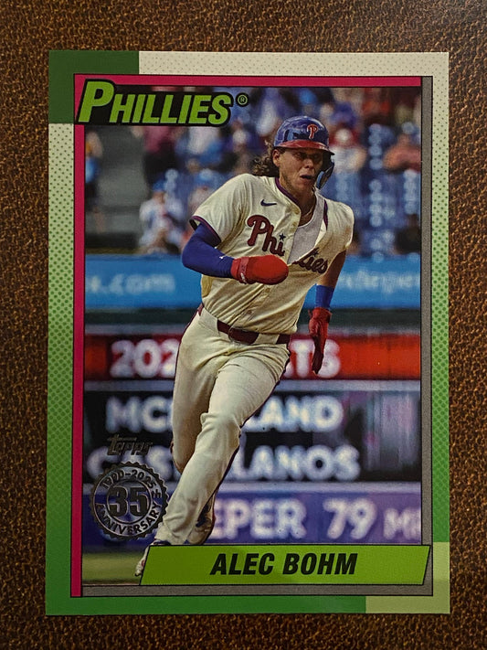 Alec Bohm - 2025 Topps Series 2 - 1990 Insert - Phillies
