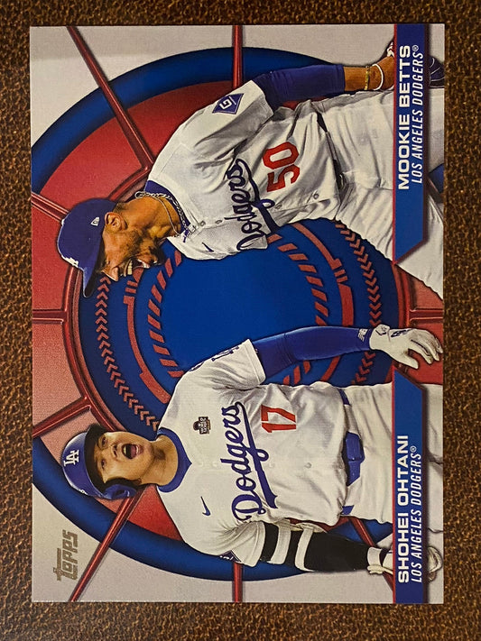 Mookie Betts/Shohei Ohtani - 2025 Topps Series 2 - Dynamic Duo Insert - Dodgers