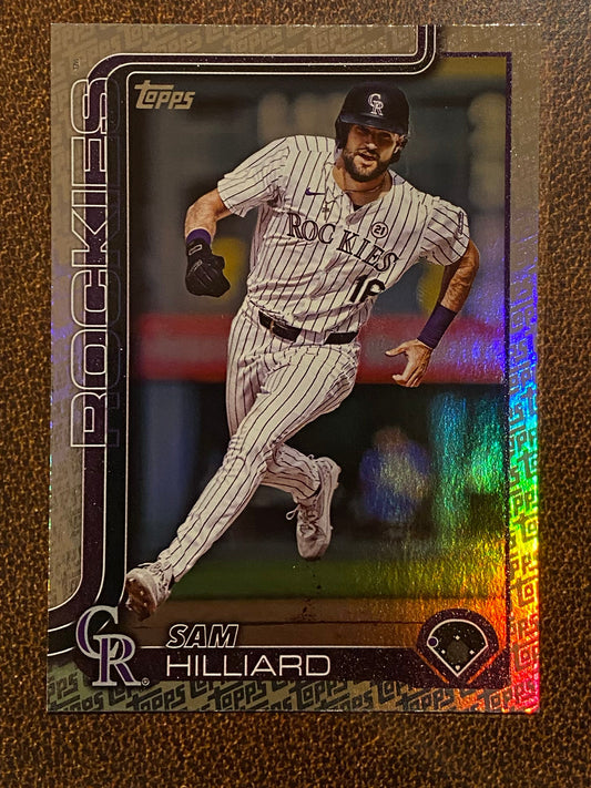 Sam Hilliard - 2025 Topps Series 2 - Fanatics Exclusive Topps Foil Border - Rockies