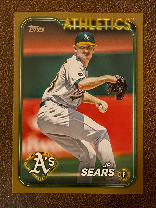 JP Sears - 2024 Topps Series 1 - Gold /2024 - Athletics