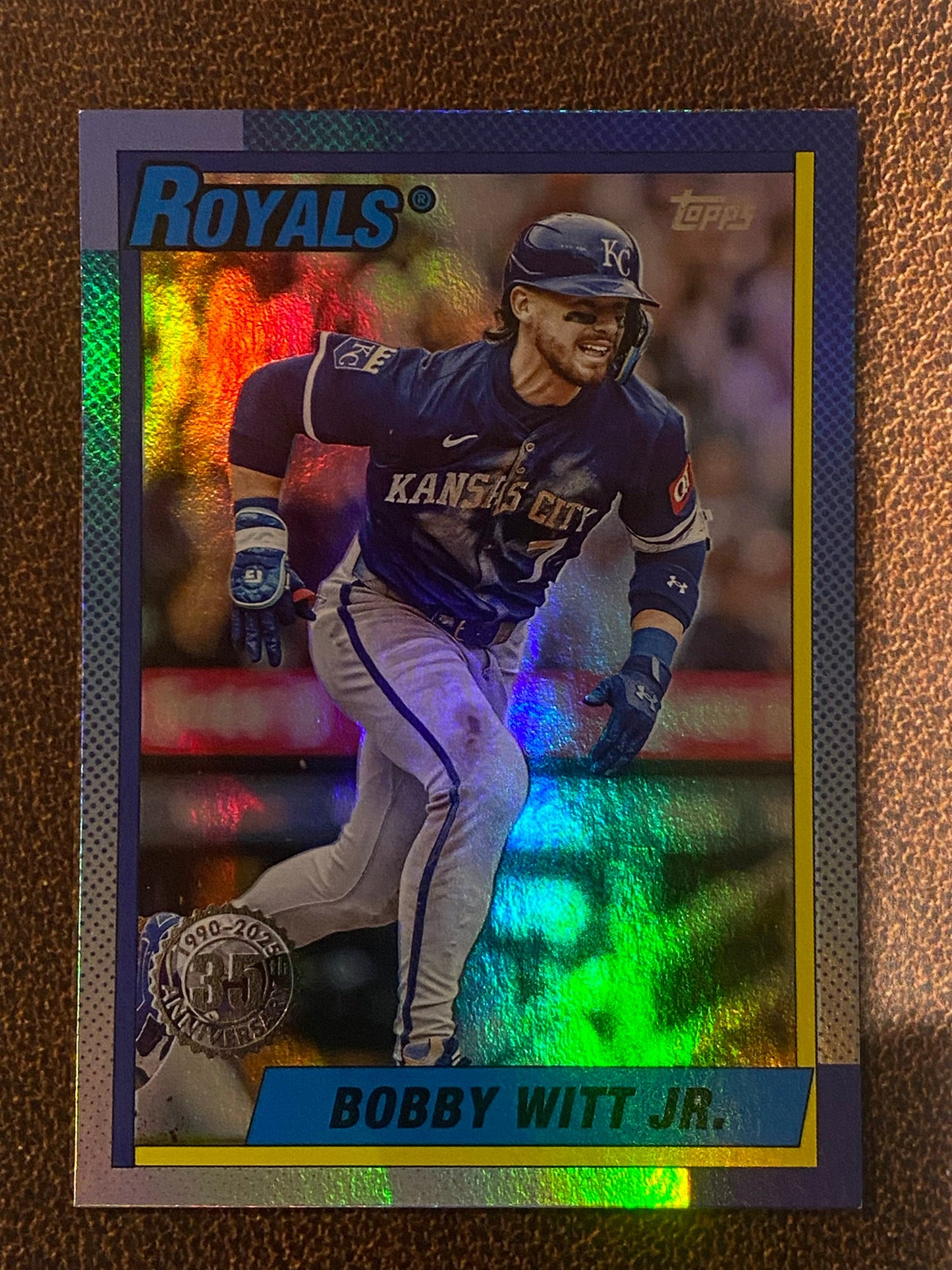 Bobby Witt Jr. - 2025 Topps Update - 1990 Foil Insert - Royals