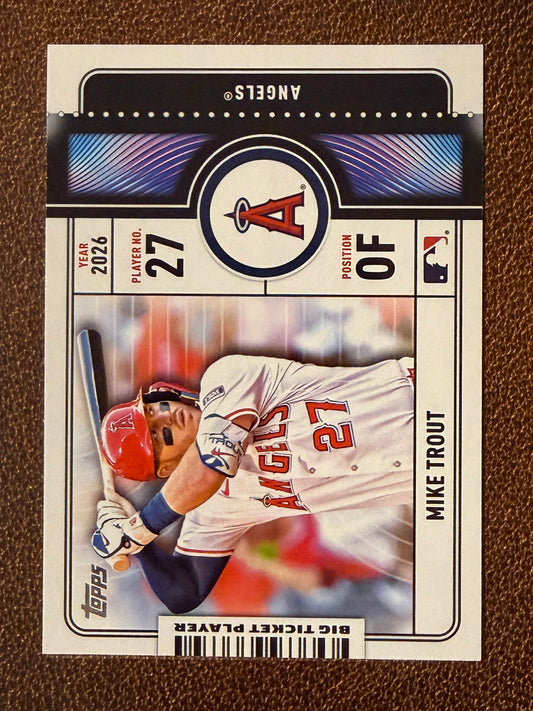 Mike Trout - 2026 Topps Series 1 - Big Ticket Player Insert - Angels