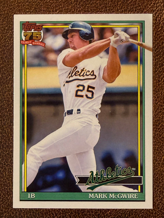 Mark McGwire - 2026 Topps Series 1 - 1991 Insert - Athletics