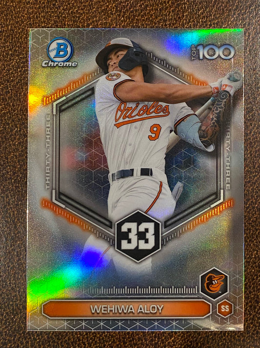 Wehiwa Aloy - 2026 Bowman - Scouts Top 100 Insert - Orioles