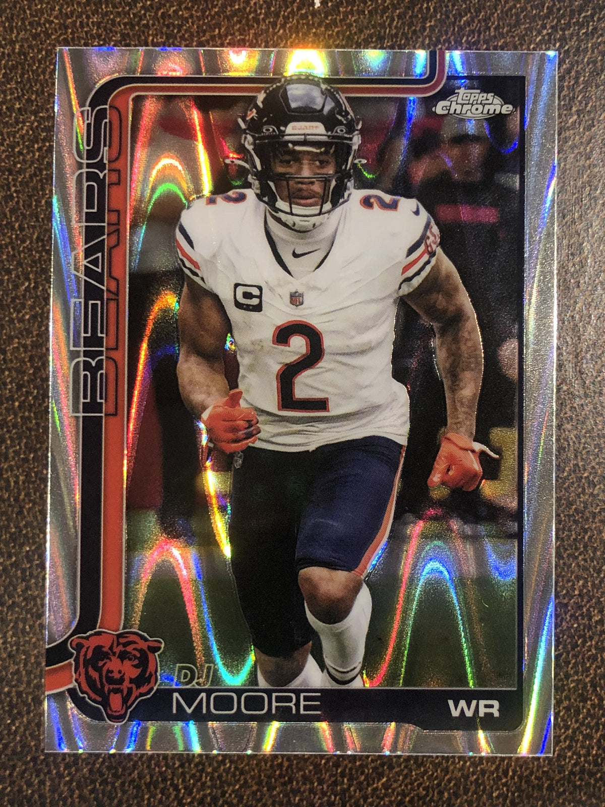 DJ Moore - 2025 Topps Chrome - Raywave Refractor - Bears